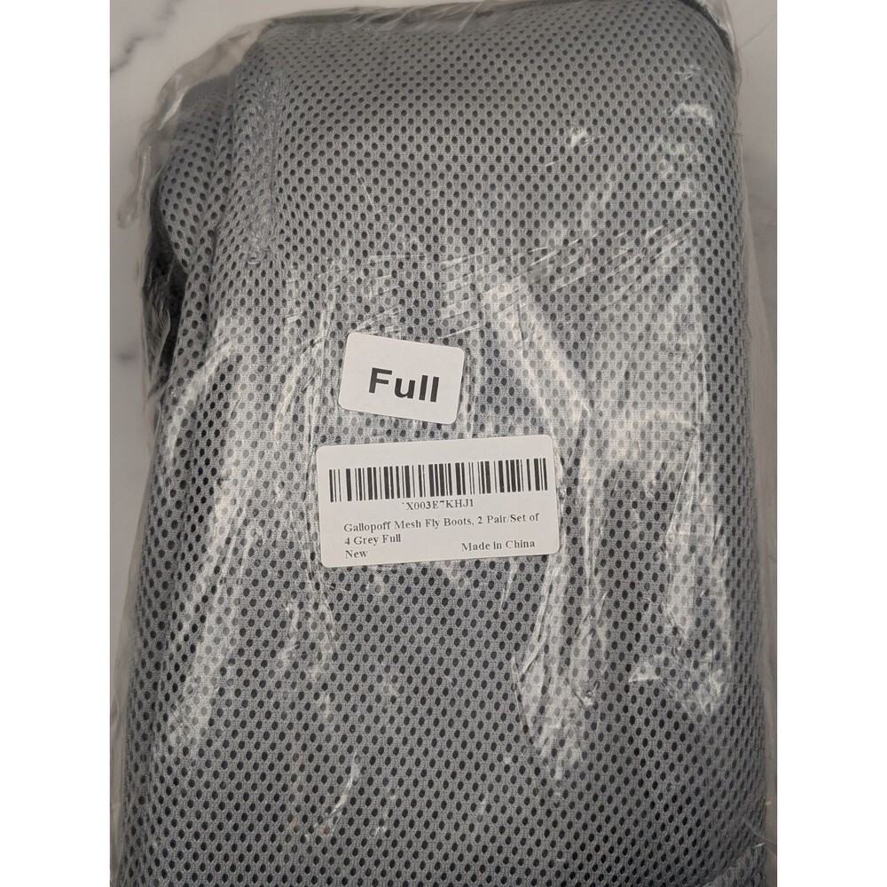 Gallopoff Mesh Fly Boots 2 Pair Set Of 4 Grey Full New